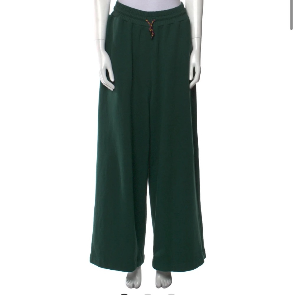 Dries van noten black wide leg sweatpants
